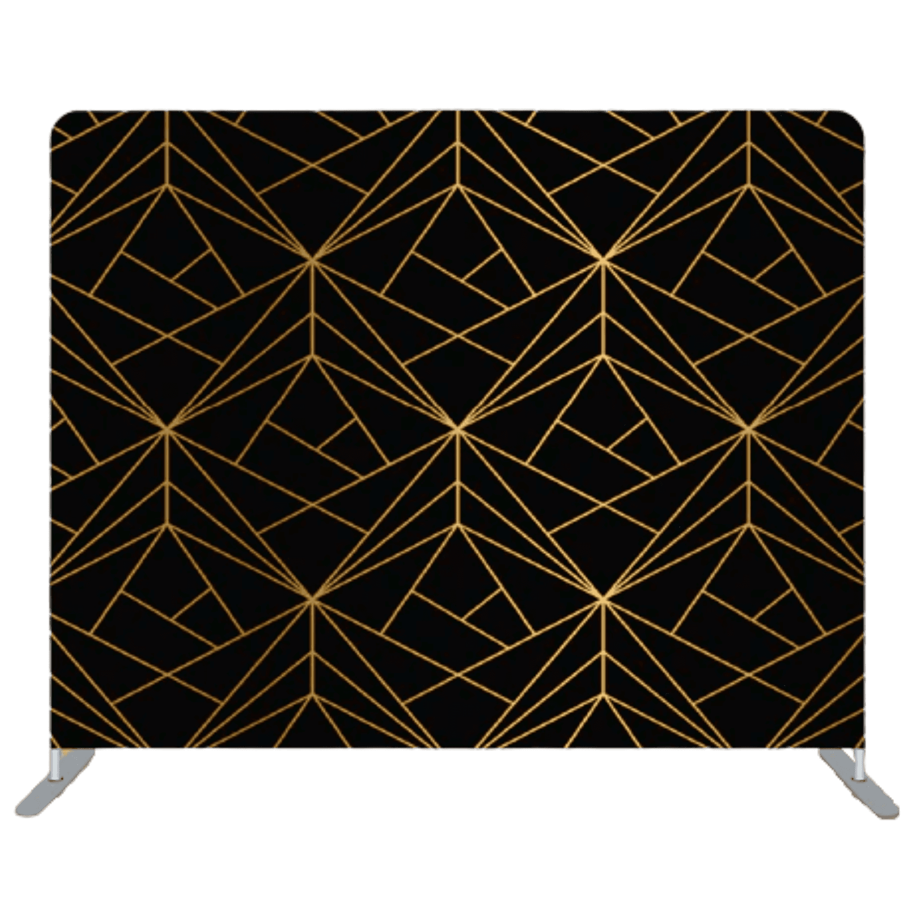 Black & Gold Geometric Backdrop